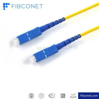 FTTH 3m Sm Sc Connector Jumper/Patchcord/Patch Cable Fiber Optic Patchcord
