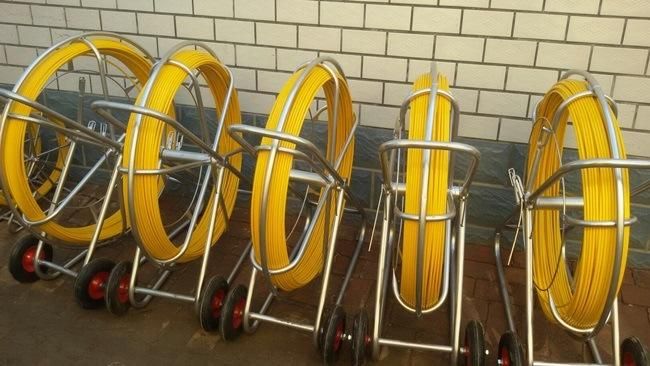 Flexible Wire Pushing Fiberglass Rod Cable Duct Rodder Price 300m Duct Rodders