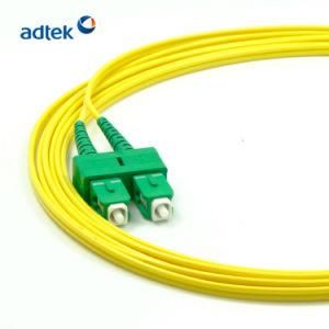 0.9mm 9/125 Singlemode 1m PVC Corning LC APC Patch Cord