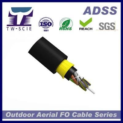 ADSS 24 Core All-Dielectric Self-Support Aramid Yarn Optic Fiber Outdoor Cable