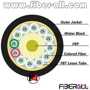 144 Fibers GYFTY Optical Fiber Cable with Non-Metallic Strength Member