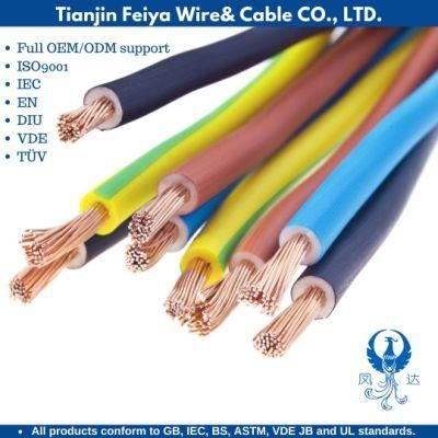 Elevator H05vvf BV 1.5mm2 Square Single Core Copper Standard Household Socket Switch Electrical Lighting Line Electric Wire Aluminium Cable