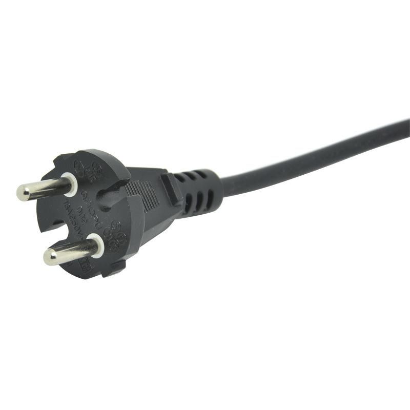 China Factory VDE Approved European Type 2 Pins Round AC Power Cord