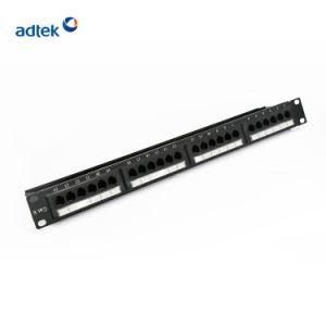 Fibermania 19 Inch 1u Cat5e UTP 12 Ports Patch Panel