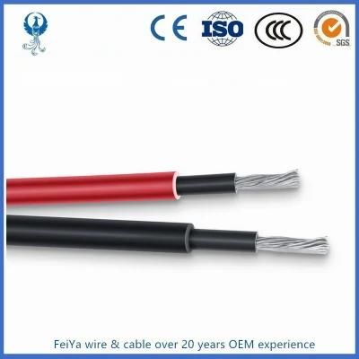 Low Smoke No Halogen Flame Retardant Cable for Photovoltaic Power Generation, Twin PV Solar Cable