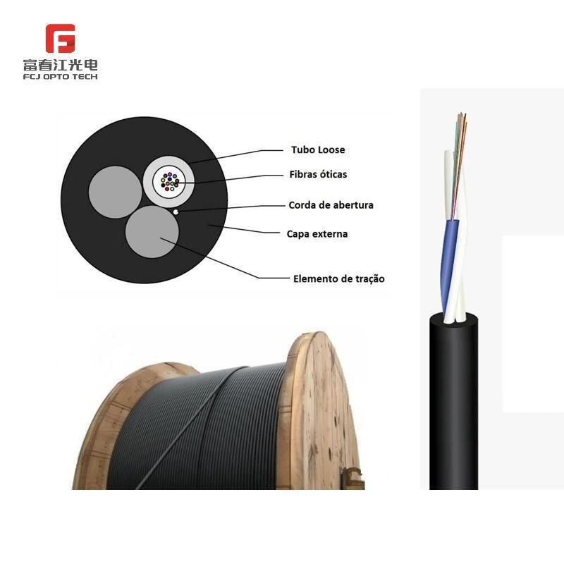 Anatel Certificate Single Mode Fibra Optica Drop Cable Gyffy Fiber Optic Loose Tube Cable