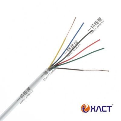 Solid 6x24AWG CPR Eca VW-1 fire testing LSF insulation and jacket Signal Control Security Cable Alarm Cable