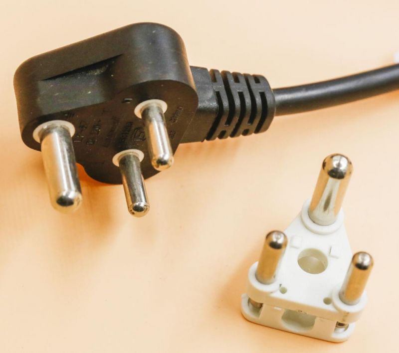 South Africa Plug to IEC C13 Power Cord, SABS Power Cable, SABS Power Plug