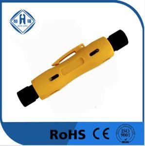 Yellow Coaxial Cable Stripper for Rg 6/7/11/59