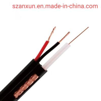 Rg59 with Power Coaxial Cable for CATV CCTV Camera 75 Ohm Rg59 Siamese Cable Rg11 Rg58 Kx6 Antenna Cable