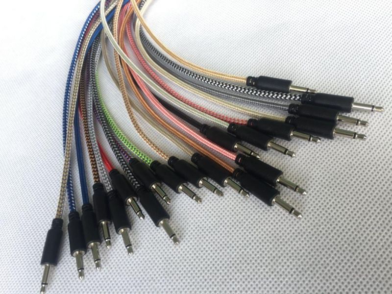 Nylon Braided 35mm Jack Eurorack Mono Patch Cable