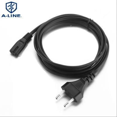 High Quality 2.5A 250V 2 Pin European Power Cord Supplier