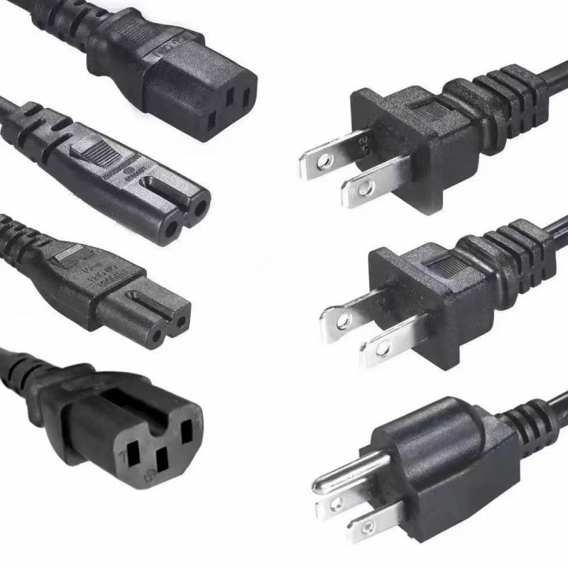 UL Approved Us NEMA1-15p 2pins Camera Power Cord Factory