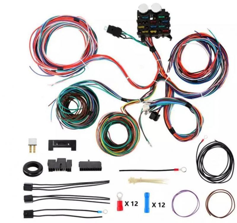 10 Pin Molex Connector Custom Wire Harness for PC and Computer Pressing Type