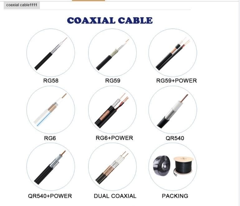 75ohm Coaxial Cable High Quality Rg59 Rg11 RG6 Rg58 Rg213 Rg174 (RoHS,