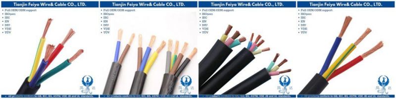 Nyy H07z-R 0.6/1kv PVC/XLPE Insulated PVC/Cep/LSZH Sheathed Conductor Wire Multi-Core Solid Stranded Bare Copper Flexible Electric Cable