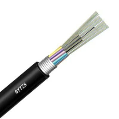 G652D Aluminum Tape Armoured Fiber Optic Cable Price (GYTZS) 24 Core Sm Gytzs-24 Outdoor Stranded Loose Tube Cable Fire Resistand LSZH Jacket