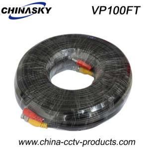 Pre-Made CCTV Security Camera Cables 100FT (VP100FT)