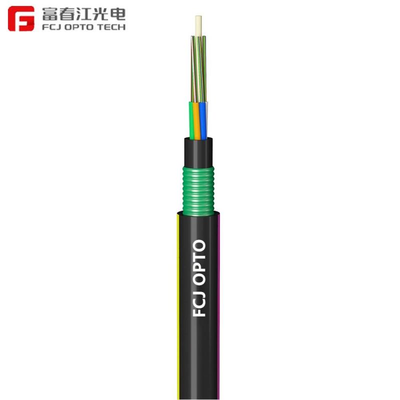 Optic Outdoor Self-Support Steel Wire/All Dielectric Aramid Yarn Armor Double Optic Fiber Drop Cable GYFTY