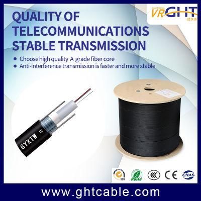 GYXTW Outdoor Fiber Optical Cable 12 48 96 128 Core Single Mode Fiber Optic Cable with Two Steel Wire