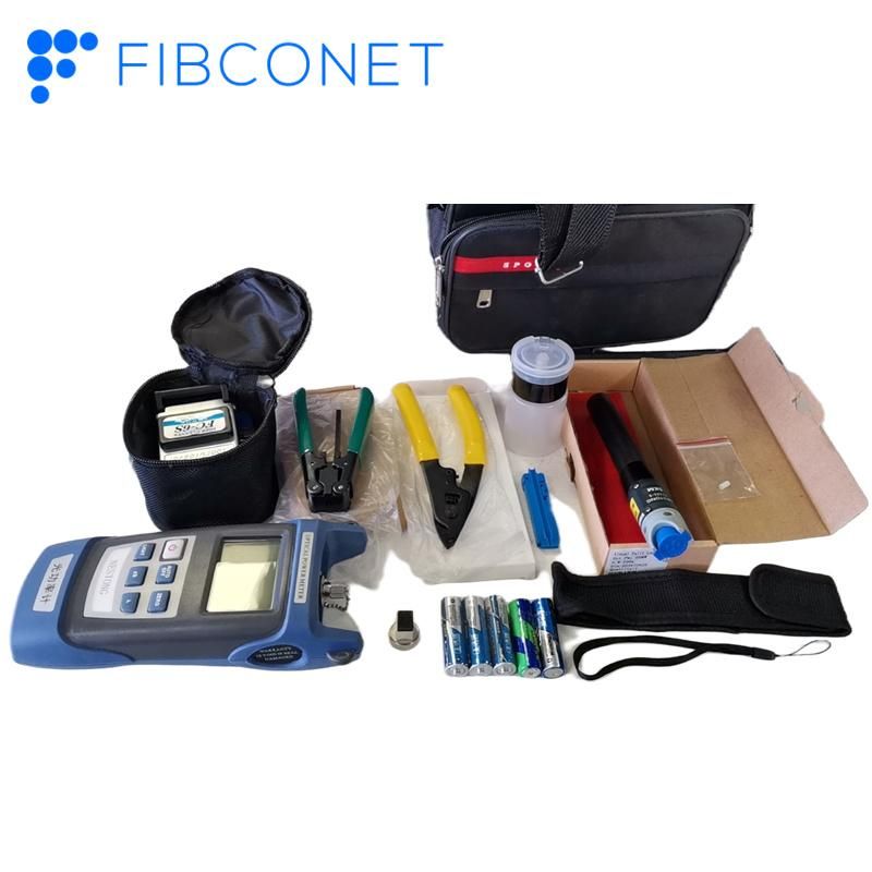 FTTH Fiber Optic Equipment Optical Cable Stripper Alcohol Bottle Splicing Fusion Splicing Set Tool Kit for Full Version