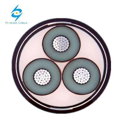 6/10kv Aluminum Medium Voltage Power Cable 3 Cores Cables
