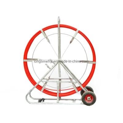 14mm Fiber Glass Wire Pusher Snake Detectable Duct Rodder 300m Underground Cable Push Pull Rods