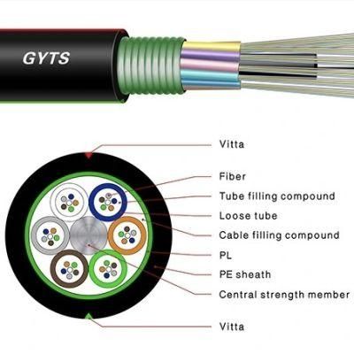 High Quality Outdoor G652D GYTS Fiber Optic Cable Fiber Optical Cable