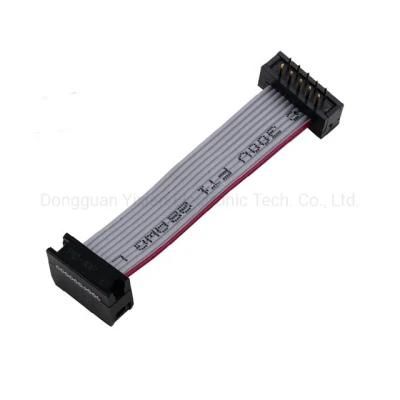 Custom High Quality AWG28 Flat Cable 1.0mm 1.27mm 2.54mm IDC Flat Ribbon Cable Assembly