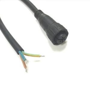 AC Power 3pin Female Connector to Open Waterproof Cable