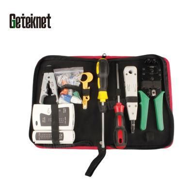 Gcabling Computer Tracker Krone Insertion Tool Hand Crimping RJ45 Connector Professional Technician Network Tool Kit