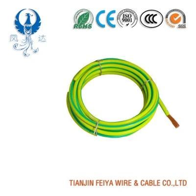 Yellow Green Y-G PVC Insulated Copper Earth Wire Electric Wire