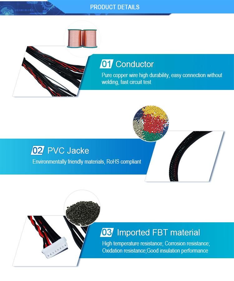 Factory Price Male to Female Electronic Cable Loudspeaker Wire Harness