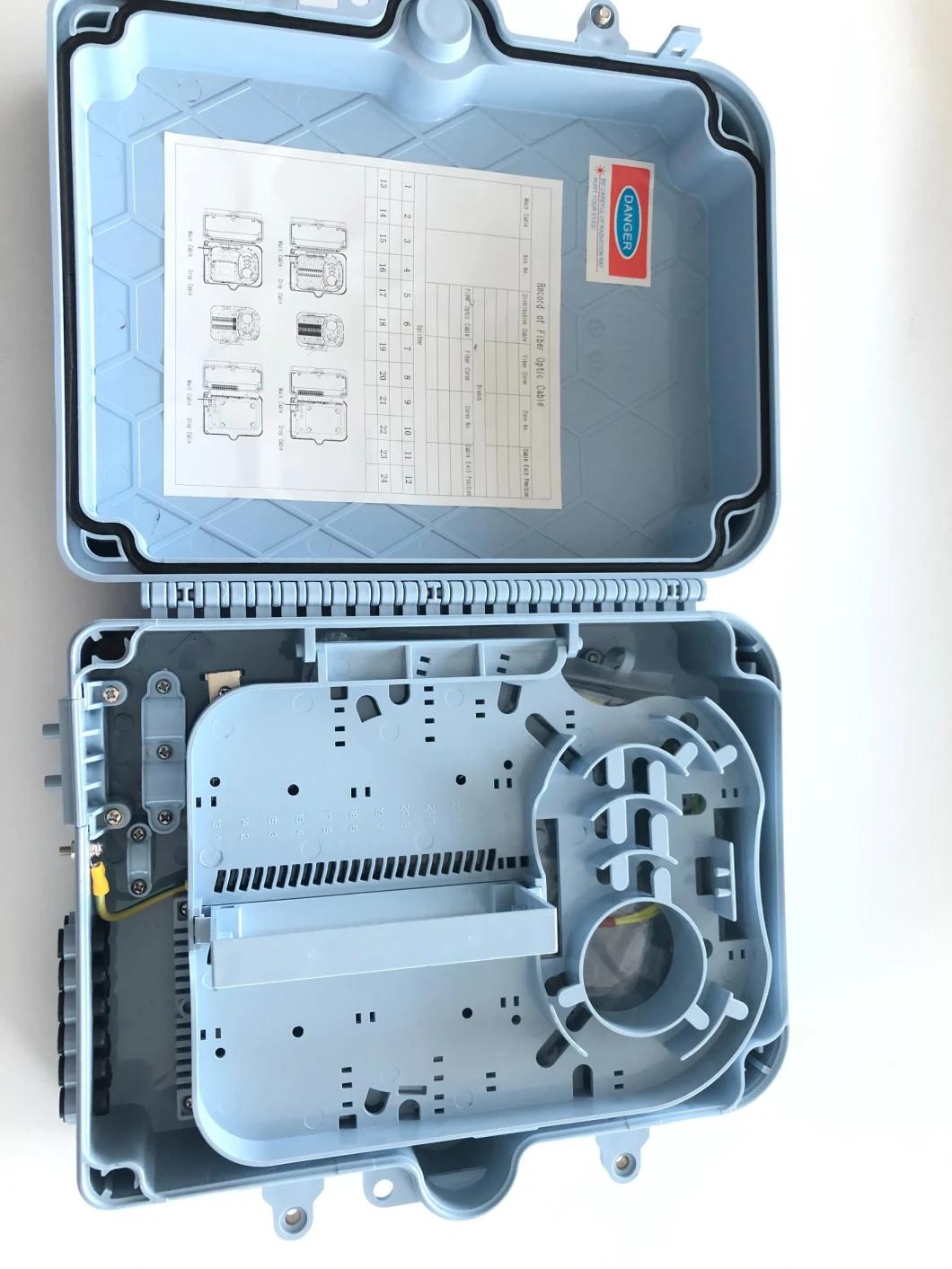 2~16 Port FTTH Fiber Optic/Optical Distribution Box, Colorful Fiber Splitter Box