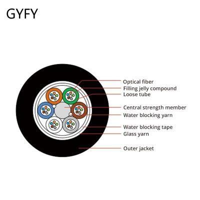 Air Blowing Small Diameter Non-Metallic Fiber Cable Gyfy