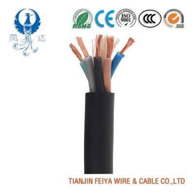 Industrial Cables H07bn4-F 3 Core 1.25 mm2 Black Rubber Sheathed Wind Power Cable Mains Power Cable