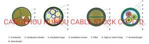 Cu Core Low Smoke Halogen Free Flame Retardant Class C XLPE Insulated PE Sheathed Power Cable