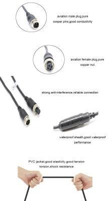 CCTV Video and Power Cable 2 in 1 Easy Plug Security Camera DVR System CCTV Mdvr Accessories Cable
