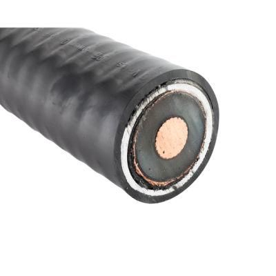 38/66kv 150mm2 Cu/XLPE/CAS/HDPE (PVC) Single-Core Copper/Aluminum XLPE High Voltage Cable with Aluminium Corrugated Sheath