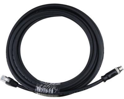 M12 8 Position a-Coded RJ45 Ethernet Cable Cat. 6 (Category 6 cabling) IP40