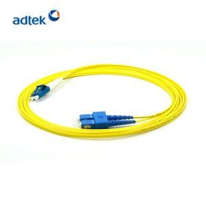 Most Popular LC/Upc-Sc/Upc Duplex 9/125 Singlemode 3m PVC Yellow Patch Cord