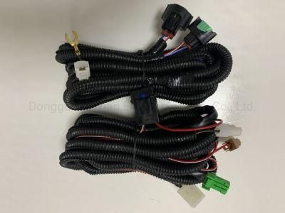 Custom OEM Fog Light Wire Harness Cable Assembly with 40A Relay for Automotive Accessories