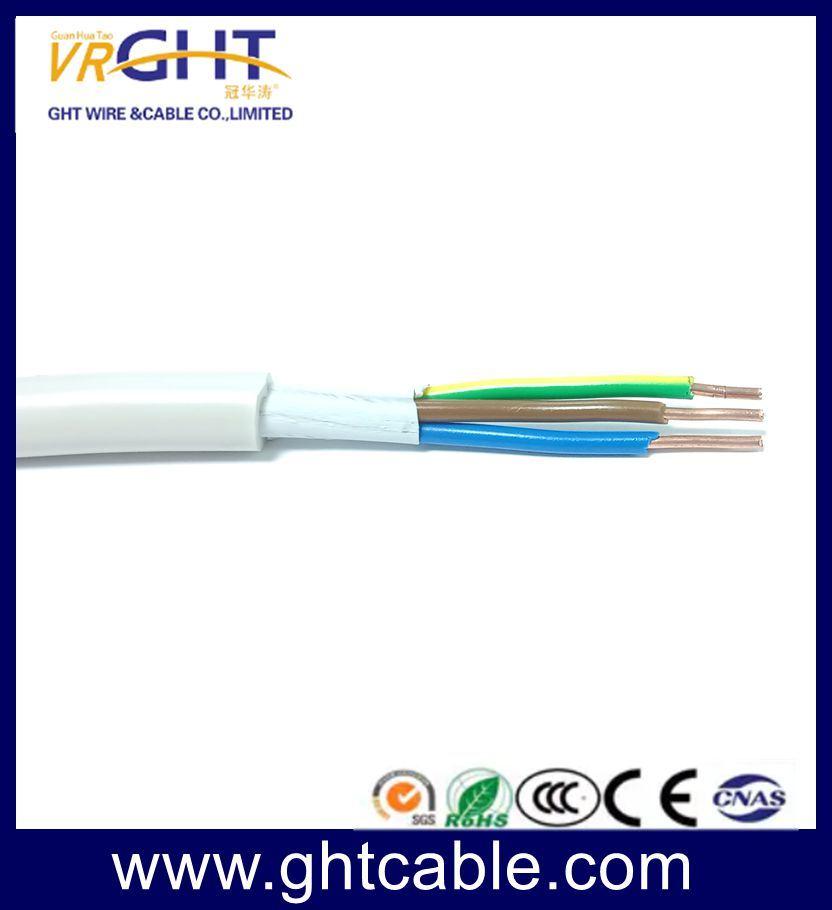 Kvv Cable/Power Cable with TPE and PVC [ (1.5mmx3C) X1c]X1 Od8.2mm (White)