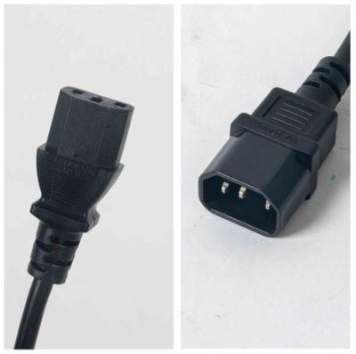 Reach Approval Extension Cable IEC C13 C14 Connector