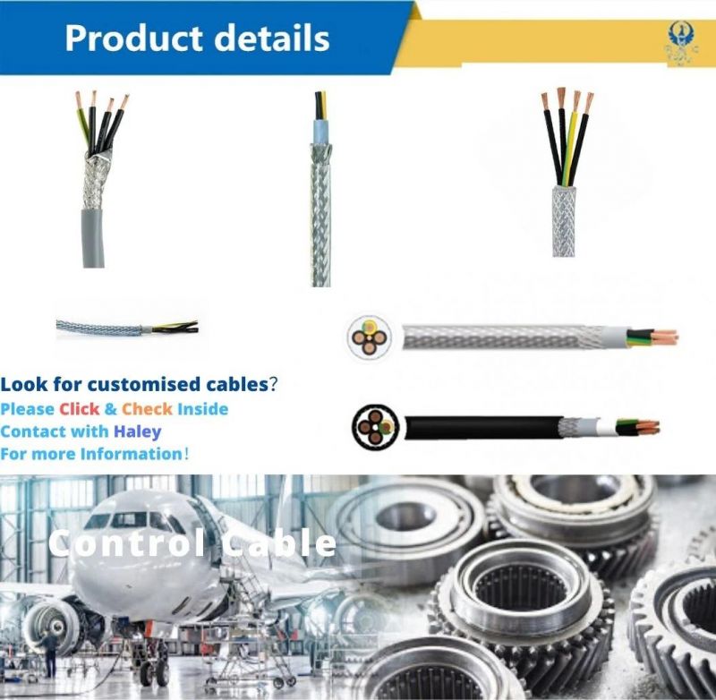 Nyy H05vvf Galvanized Steel Wire Braiding Shielded & Armored Flex PVC Sy Gswb Control Aluminium Copper Control Electric Coaxial Wire Cable