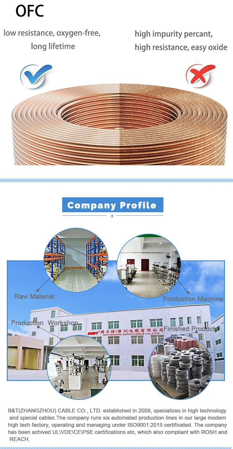 200c 600V FEP Insulated Flexible Flat Wire