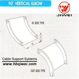 Cable Trunking Accessories of 90 Dgree Vertical Elbow