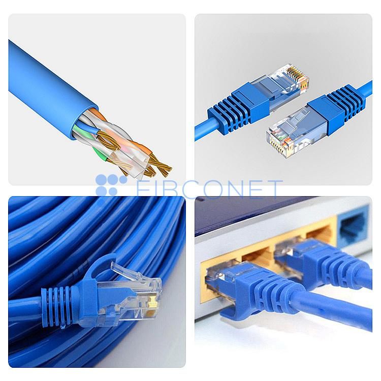 Cat5e CAT6 UTP Flat Network Patch RJ45 Cable Unshielded High-Speed Wires Ethernet Cable