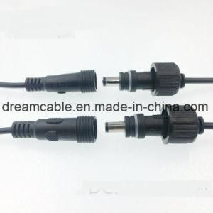1.2m Black 5.5*2.1mm DC Waterproof Cable with Screw