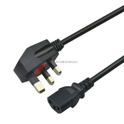 Factory Price 1.5m UK Power Cord with PVC for Computer Power Cord BS Plug